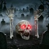 QZNICE - Decoración De Esqueleto De Halloween Para Jardín Con