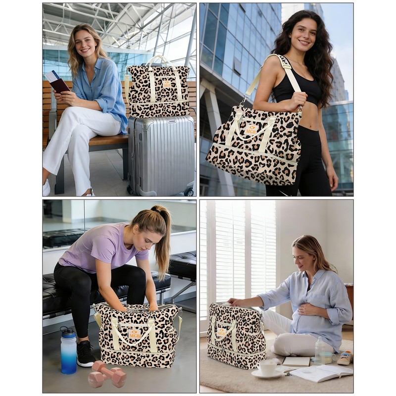 Weekender Bags for Women Travel, Carry On Personal Item Duffle