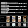 4pcs Square Hole Drill Bits 1/4 5/16 3/8 1/2 Wood