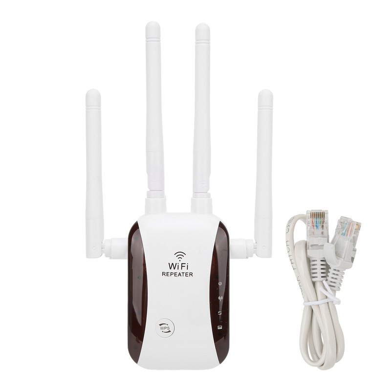 WiFi Range Extender 300Mbps 4 Antennas Wireless Signal Repeater Amplifier