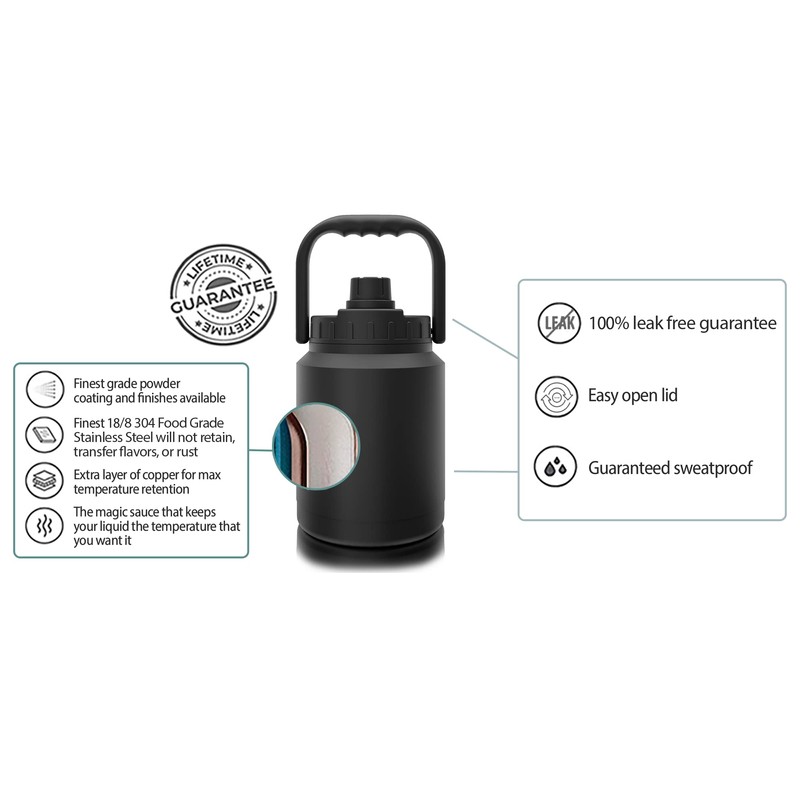 Seriously Ice Cold SIC 128 oz. Insulated Chug Cap Travel