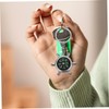 WHAMVOX 3Pcs Rudder Shape Keychain Compass Outdoor Survival Map Compass