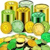 Lippbest St Patrick's Day Gold and Green Lucky Coins -