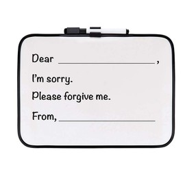 Dry Erase Whiteboard for Children, Learning to Forgive Template for School, Daycare and Home, 10 Inch