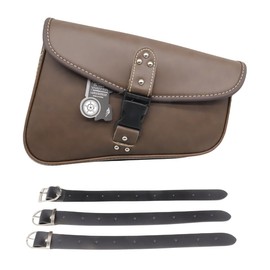 SZYUMO Motorcycle Saddle Bag Side Tool Bag PU Leather Tool Baggage Left Right Side Tool Bag Baggage Saddle Bag