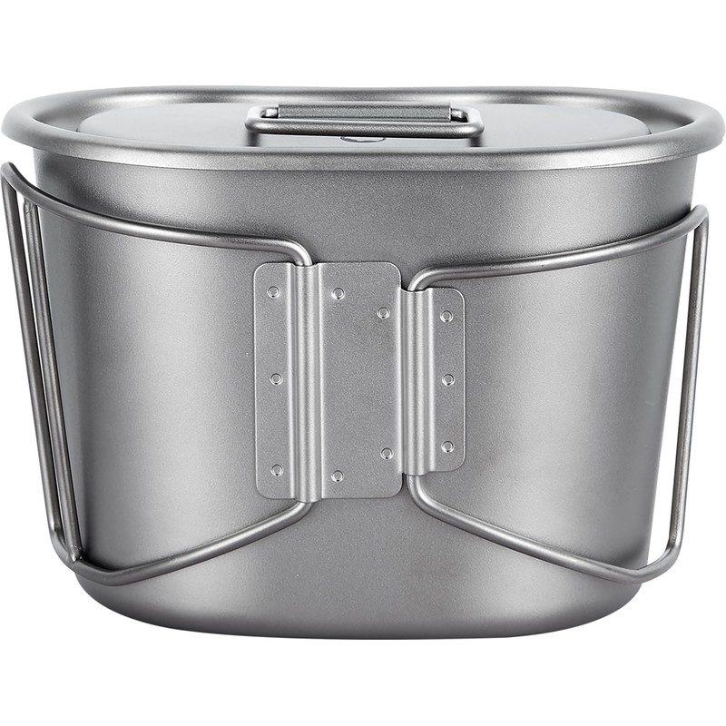 Explorer Bear Titanium Canteen Set, 1100ml + 700ml Cup with