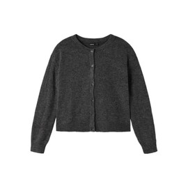 NAME IT Nlflodet LS Girls' Short Knit Cardigan Noos Cardigan, Raven/Detail:14-1818
