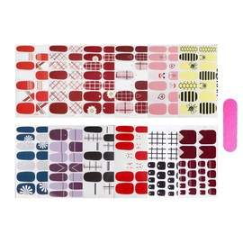Nail Seals, Set of 12, Just Stick, Nail Wrap, Nail Stickers, Nail Accessories, Women's, Gift, Cute, Popular, Fashionable, Nail Parts (10121)