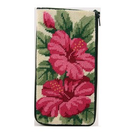 Eyeglass Case - Hibiscus - Needlepoint Kit