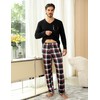 Uniexcosm Mens Pyjamas Set, Pjs for Men Sets Long Sleeve