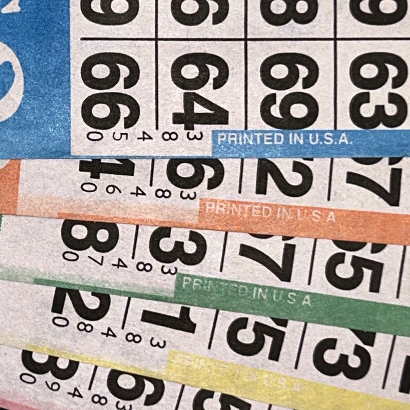 American Games 20 Bingo Paper Pad Sets 3 Card Per