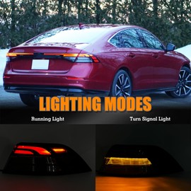 YEQSHNG RH LED Tail Light Assembly Compatible With 2023-2024 Honda Accord Rear Lamp Right Passenger Side Replacement HO2805129 3350030AA01