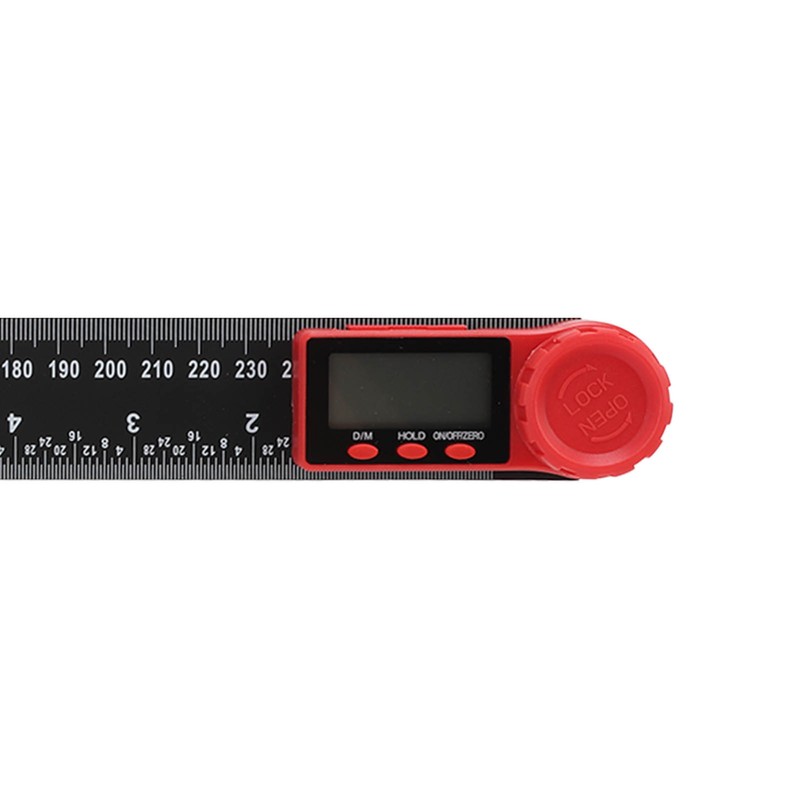 Digital Display Angle Ruler 2 in 1 Plastic Lightweight Convenient