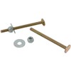 Plumb Pak PP835-14 Toilet Bolt Set, 1/4-20 X 3, Plated,