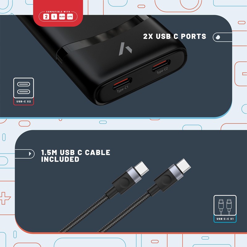STEALTH Mains Adaptor Compatible with Switch 2