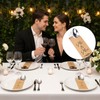 Lemecima 200 Pcs Mr. and Mrs. Paper Silverware Bags Wedding