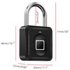 Fingerprint Padlock,AICase Bluetooth Thumbprint Lock,Support USB Charging IP67 Waterproof Smart