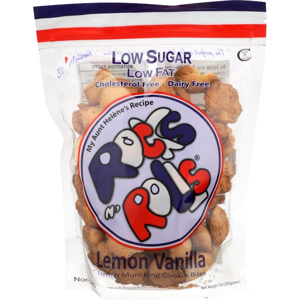 St Amour Rocks N Rolls Cookies, Lemon and Vanilla, 10