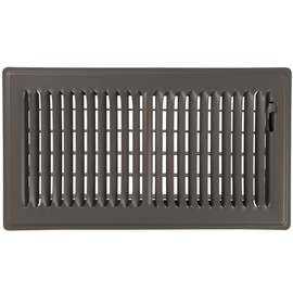Shoemaker Manufacturing, Bronze, 6x14, Premium Floor Register, All Steel Heavy Duty Vent Cover