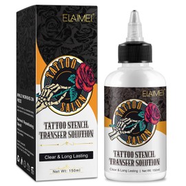 Tattoo Stencil Transfer Gel Solution, Stencil Magic Cream, Tattoo Application Solution for Transfer Paper Machine Stencils, Long-Lasting & Clear, 150ml