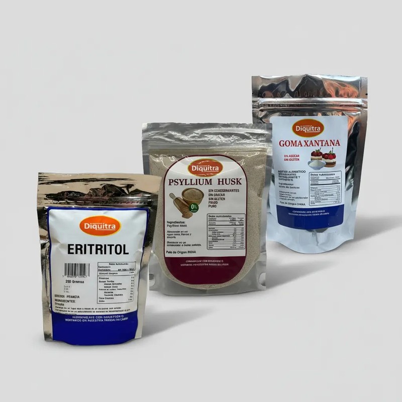 Eritritol, Goma Xantana Y Psyllium Husk Keto 250 Gramos Cu