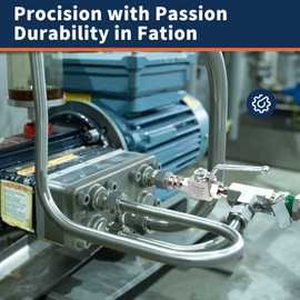 Ufixed 1/4" High Pressure Hydraulic Ball Valve Pressure Washer Ball Valve 7250 Psi 1/4 Inch Npt Dn10 Ball Valve With Handle Replacement