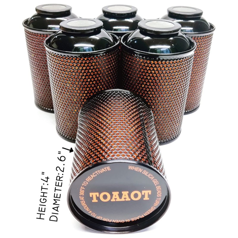 Gun Safe Dehumidifier, Moisture Absorbers, TOAAOT 200g Silica Gel Canister