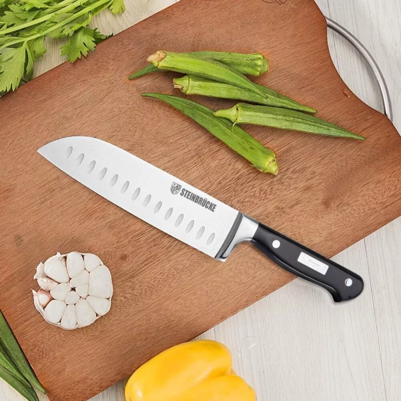 STEINBRÜCKE 7" Kitchen Knife Forged Sharp Blade for Slicing, Dicing,Choppin