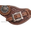 Showman Men's Argentina Cow Leather Crossed Guns Concho Spur Straps