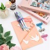 VEGCOO Pack of 4 Adjustable Three-Hole Pen Holder, Pencil Holder,
