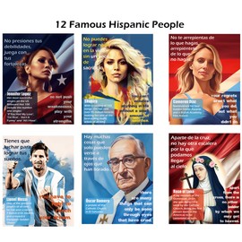 Hispanic Heritage Month Posters: Inspiring Quotes in Spanish and English | Classroom Bulletin Board Decor with Motivational Banner