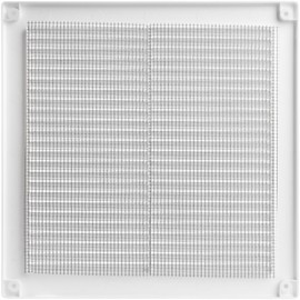 Vent Systems 8" x 8" Inch (Opening Dimensions) - Pack of 2 - Plastic White Soffit Vent Cover - Flat Square Air Vent Grille - Air Vent Deflector - HVAC 10" x 10" Inch (Overall Dimensions)
