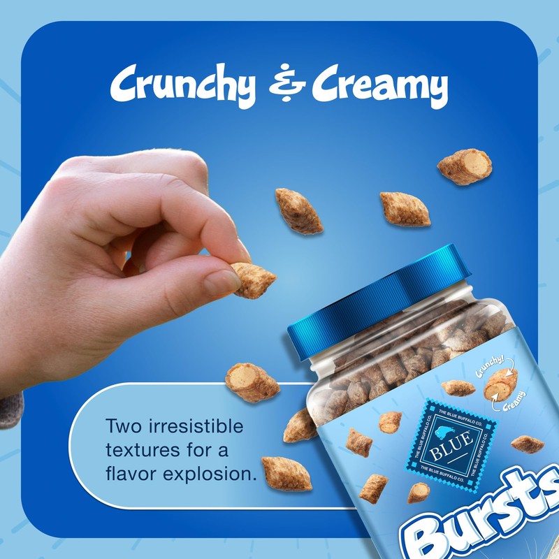 Blue Buffalo Bursts Crunchy & Creamy Cat Treats, Great for