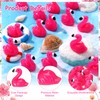 Guiqulai 30 Pcs Mini Flamingo, Resin Animals Tiny Flamingo Decor