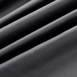 2 Yards Waterproof Puffer Jacket Nylon Fabric, Ripstop Nylon Fabric 40D, Ultra-Light Airtight Water Resistant Tear Proof for Tent, Flag, Bag, Tarp Cover, Cloths, Sewing 60"x72" (Dark Grey)