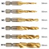 ZFYQ Drill Tap Bits Set 1/4" HSS Thread Cutting Tool