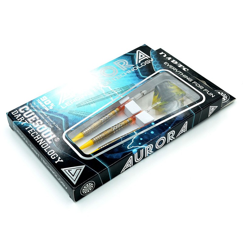 CUESOUL AURORA SERIES 18g Soft Tip Tungsten Dart Set, Titanium