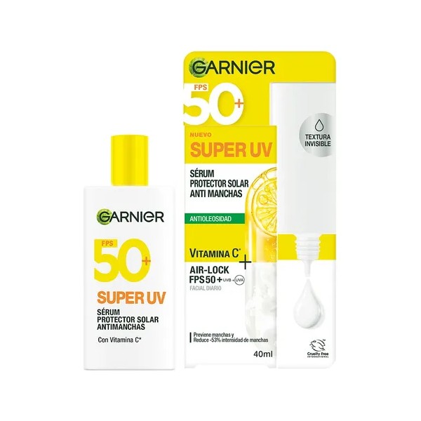 Garnier Super UV Protector Solar Facial Fluido Anti oleosidad FPS50+