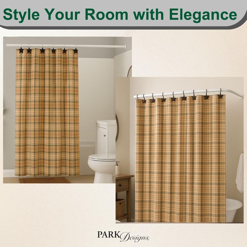 Park Designs Gentry Shower Curtain 72 x 72 | Modern