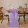 Cheesecloth Table Runner 35x120 Inches Boho Gauze Sheer Fabric Table
