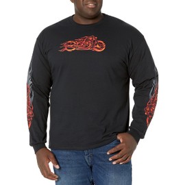 Hot Leathers mens Classic novelty t shirts, Black, Large US