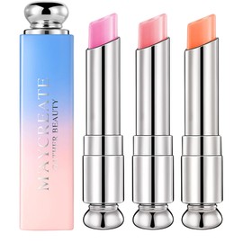 Colour Changing Lip Balm, 3pcs Tinted Lip Balm Jelly Lipstick Nutritious Moisturizer Lip Balm Natural Lip Protection Lip Repair Gifts For Teenage Girls
