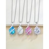 YL Teardrop Necklace 925 Sterling Silver Infinity Pendant 10x14 MM