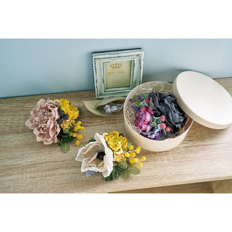 Tokyodo FM002193-zzz Artificial Flowers MAGIQ Bright Mimosa Yellow L 16.5