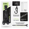 Set of 2 Elastic Straps with Carabiner, 60 cm /