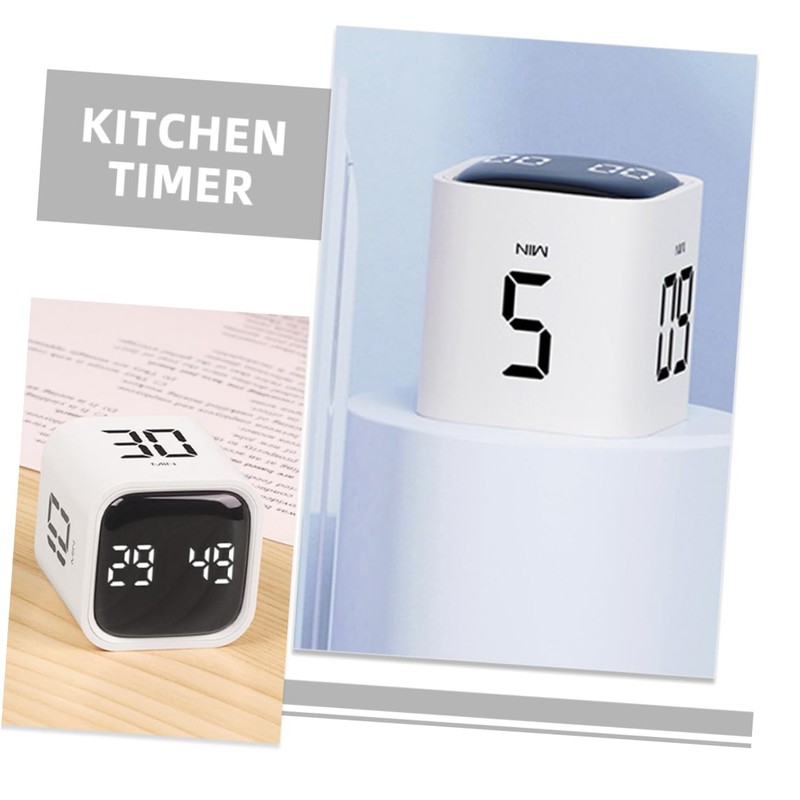 Mikinona Cube Timer Digital Kitchen Timer Portable Study Cooking Alarm
