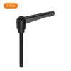 sourcing map 4Pcs M6 x 60mm Adjustable Knobs Handle Male