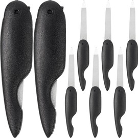 VICASKY 8pcs Double-sided Metal Nail Files for Manicure Professional Nail Buffers Small Nail Care Tools
