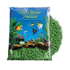 Pure Water Pebbles Emerald Green Aquarium Gravel - 5 lbs - Non-Toxic, Colorfast, Vibrant Substrate for Aquariums, Terrariums, Ponds & Crafts
