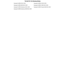 Tusk Crash Bars - Engine Guards Black For Kawasaki KLR650 Adventure ABS 2022-2024